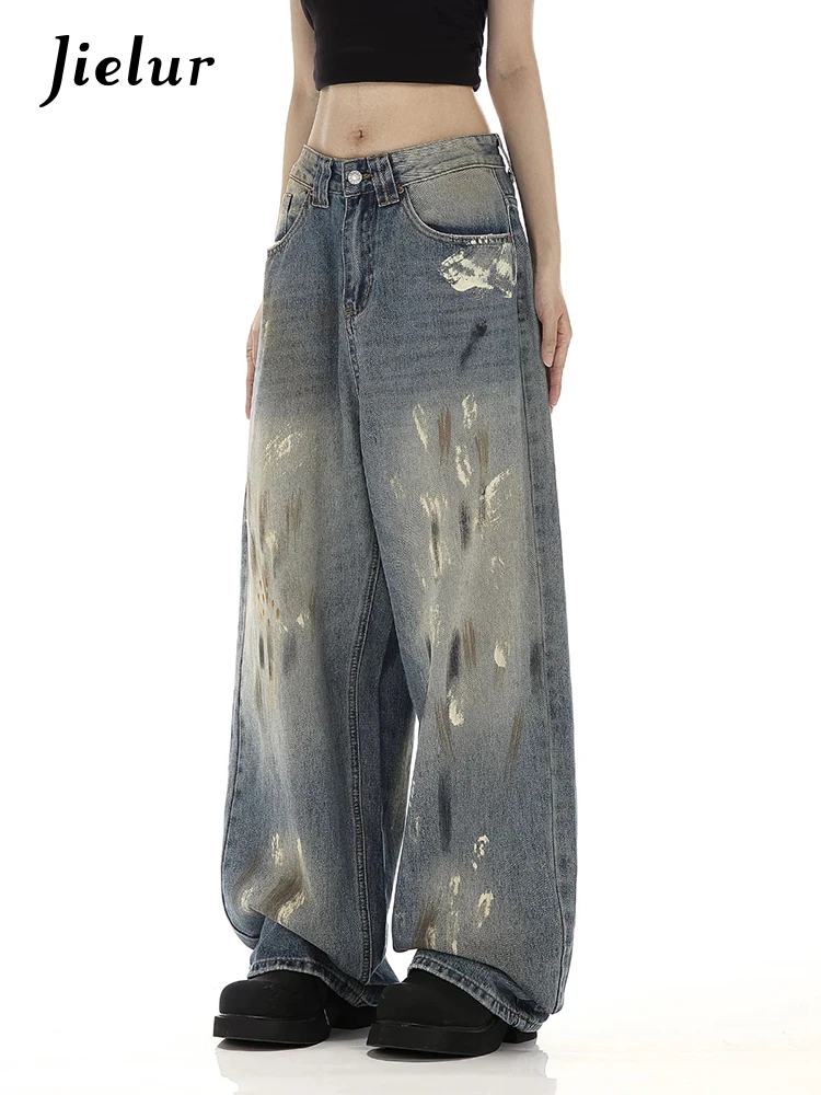 Basic Zipper Button Chicly Washed Fashion Distressed Female Jeans Autumn Classic Full Length Loose Straight Street Women Jeans
Basic Zipper Button Chicly Washed Fashion Distressed Female Jeans Autumn Classic Full Length Loose Straight Street Women Jeans