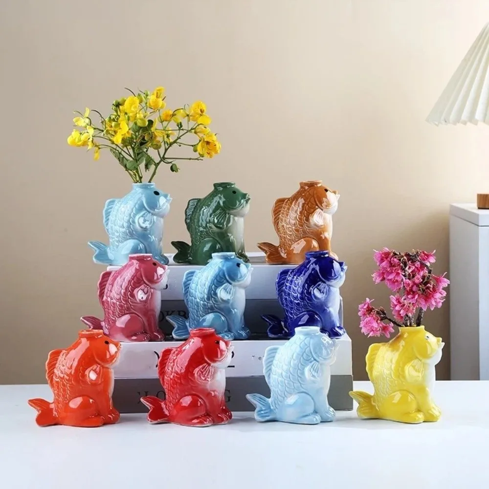 Fish-shaped Ceramic Succulent Planter Unique Handcrafted Plant Pot Ornament Artistic Simulated Hydroponic Planter Living Room
Fish-shaped Ceramic Succulent Planter Unique Handcrafted Plant Pot Ornament Artistic Simulated Hydroponic Planter Living Room