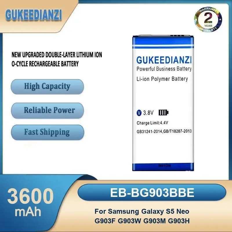 EB-BG903BBE 3600mAh High Capacity Mobile Phone Battery For Samsung Galaxy S5 Neo G903F G903W G903M G903H
EB-BG903BBE 3600mAh High Capacity Mobile Phone Battery For Samsung Galaxy S5 Neo G903F G903W G903M G903H