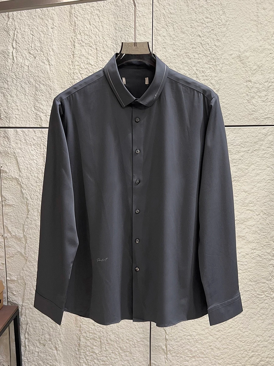 Classic H-Series Men's Smooth Drapey Long Sleeve Shirt Spring Season Seamless Pressed Technology Casual Pure Color Business S...
Classic H-Series Men's Smooth Drapey Long Sleeve Shirt Spring Season Seamless Pressed Technology Casual Pure Color Business S...