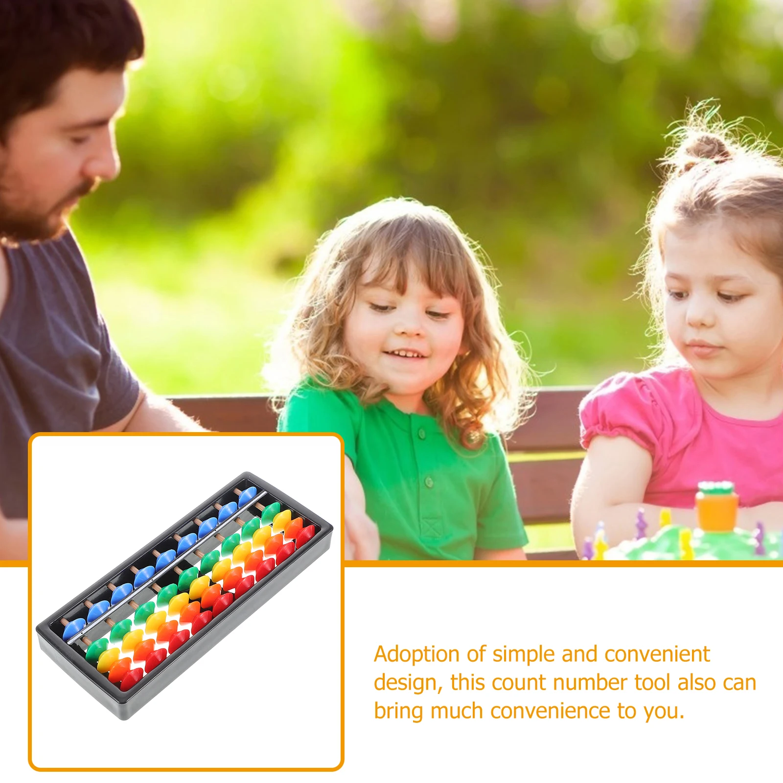 9-Row Colorful Plastic Abacus 5 Beads Math Learning Tool For Kids Mental Arithmetic Desktop Lightweight Portable Educational 
9-Row Colorful Plastic Abacus 5 Beads Math Learning Tool For Kids Mental Arithmetic Desktop Lightweight Portable Educational