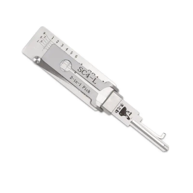 Original LISHI SC4-L 2-in-1 Locksmith Tool Lock Pick & Decoder Flat Milling for Schlage Home Door Civil Lock
Original LISHI SC4-L 2-in-1 Locksmith Tool Lock Pick & Decoder Flat Milling for Schlage Home Door Civil Lock