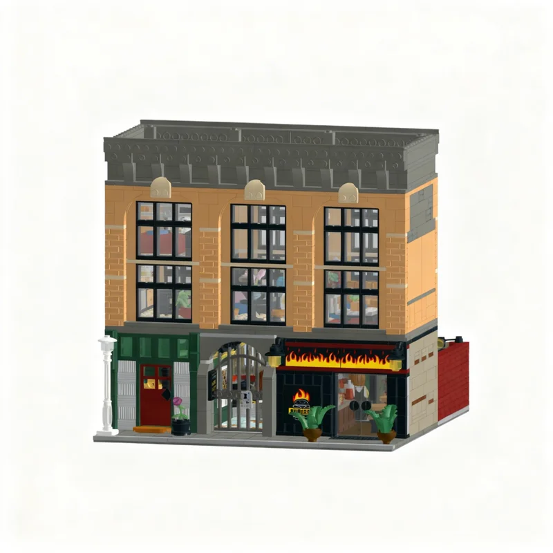 2206PCS MOC Street View Afol Loft Burger Bar Model Custom Building Blocks Architecture DIY Assembly Display Gift Collectible Set
2206PCS MOC Street View Afol Loft Burger Bar Model Custom Building Blocks Architecture DIY Assembly Display Gift Collectible Set