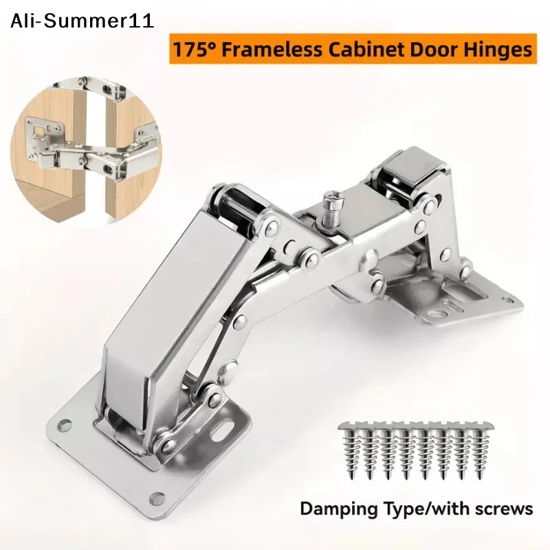 【U11】1Pcs Heavy 175°Without Punching Cabinet Door Adjustable Invisible Hydraulic Buffer Hinges W/Damping
【U11】1Pcs Heavy 175°Without Punching Cabinet Door Adjustable Invisible Hydraulic Buffer Hinges W/Damping