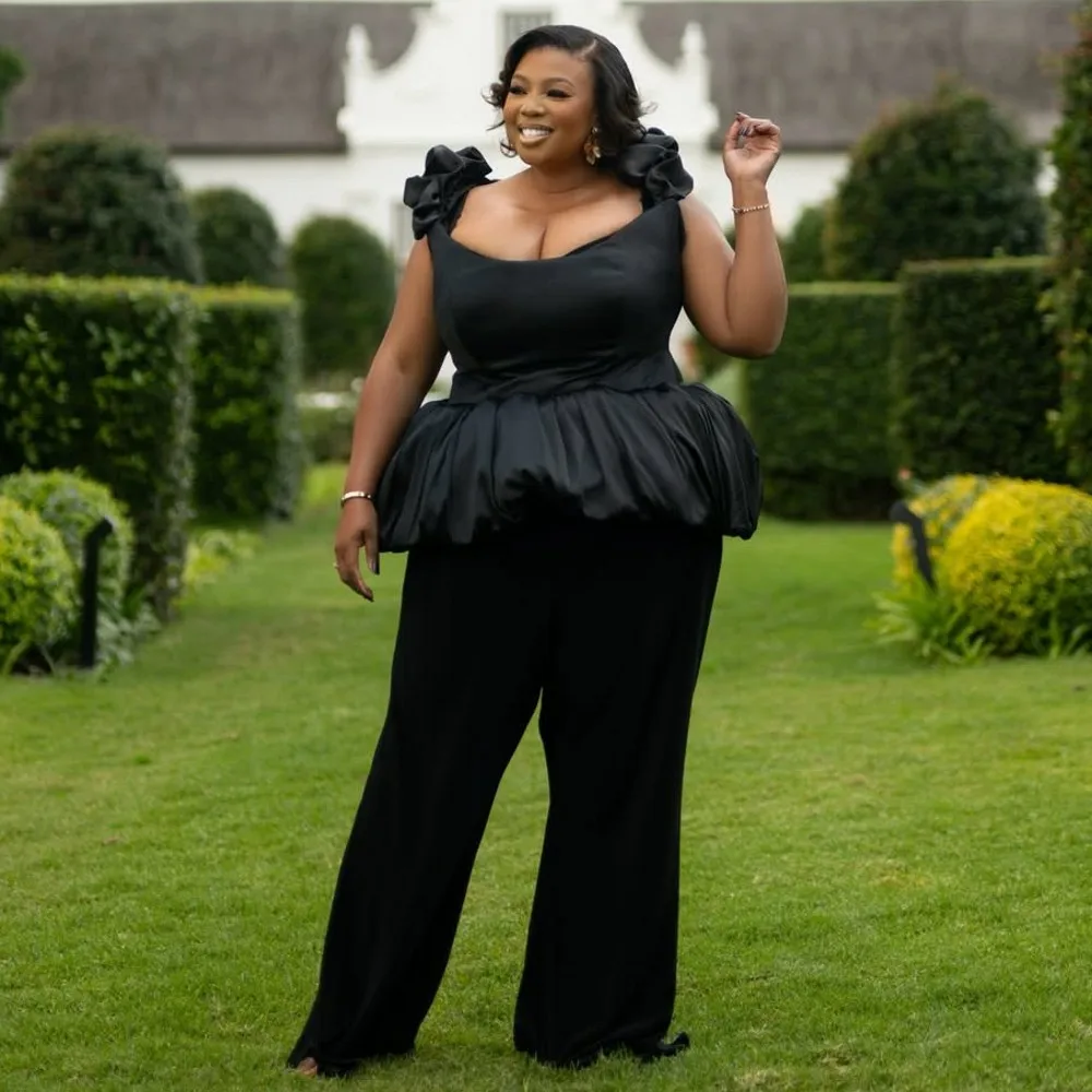 Black Satin Women Top With Straps Peplum Style Blouse Shirt Custom Made Women Formal Wear Birthday Party Tops
Black Satin Women Top With Straps Peplum Style Blouse Shirt Custom Made Women Formal Wear Birthday Party Tops