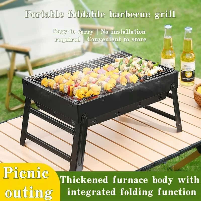 Portable barbecue stove, stainless steel household barbecue rack, complete set of barbecue utensils, outdoor barbecue stand
Portable barbecue stove, stainless steel household barbecue rack, complete set of barbecue utensils, outdoor barbecue stand