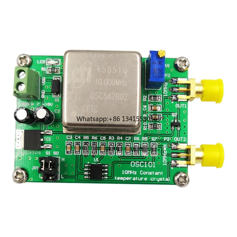 Precision OCXO 10MHz 20M 30M 80M Frequency Reference Oscillator Clock Calibrator Multiplication Temperature Signal Module OSC101
Precision OCXO 10MHz 20M 30M 80M Frequency Reference Oscillator Clock Calibrator Multiplication Temperature Signal Module OSC101