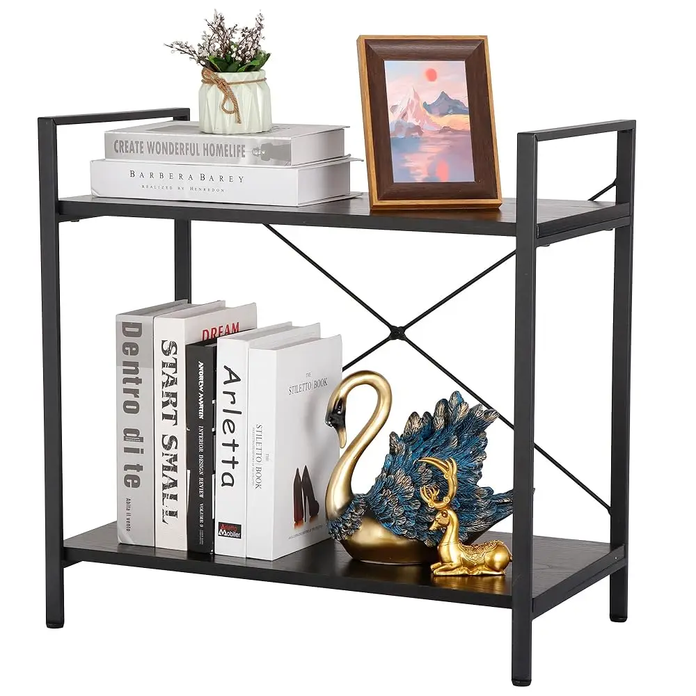 Small Bookshelf For Small Space 2 Tier Industrial Bookcase Wood And Metal Bookshelves Open Shelf For Bedroom, Living Room,
Small Bookshelf For Small Space 2 Tier Industrial Bookcase Wood And Metal Bookshelves Open Shelf For Bedroom, Living Room,