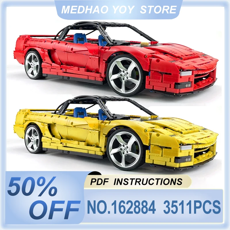 MOC-162884 Classic Model NSX Limited Edition Hypercar Building Blocks Bricks Puzzle Education DIY Toys Chrismas Gifts Desk Orn
MOC-162884 Classic Model NSX Limited Edition Hypercar Building Blocks Bricks Puzzle Education DIY Toys Chrismas Gifts Desk Orn