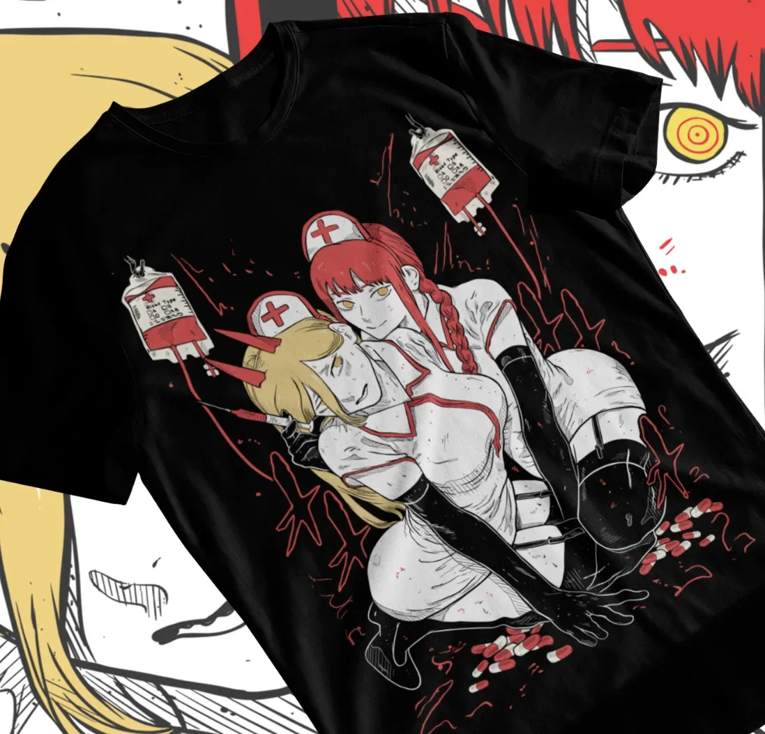 MAKIMA POWER T-Shirt Japanese Anime Manga Chainsaw Man Denji Power 
MAKIMA POWER T-Shirt Japanese Anime Manga Chainsaw Man Denji Power