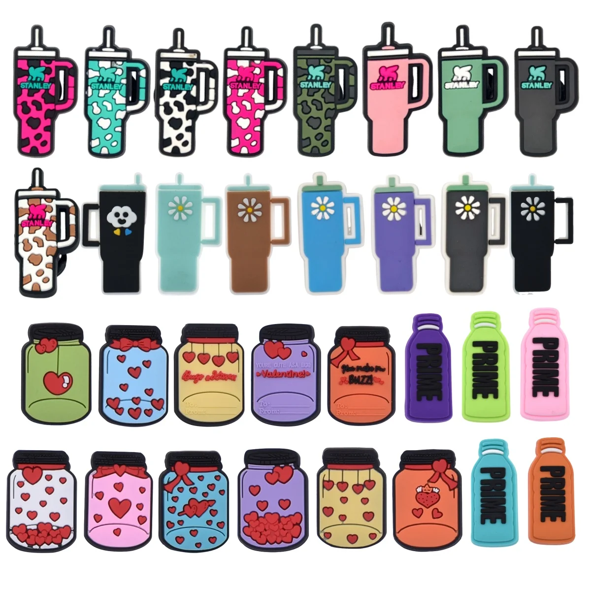 32Pcs Drink Shoe Decoration Charms for Clogs Sandals, Colorful Bottle Shoe Accessories Charms for Adult
32Pcs Drink Shoe Decoration Charms for Clogs Sandals, Colorful Bottle Shoe Accessories Charms for Adult