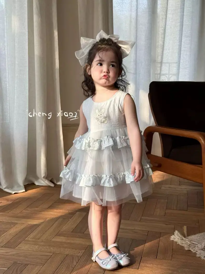 Girls Skirt 2025 Summer New Childrens Clothing Korean Style Girl Baby Fashion Lovely Suspender Cake Princess Skirt Casual Simple
Girls Skirt 2025 Summer New Childrens Clothing Korean Style Girl Baby Fashion Lovely Suspender Cake Princess Skirt Casual Simple