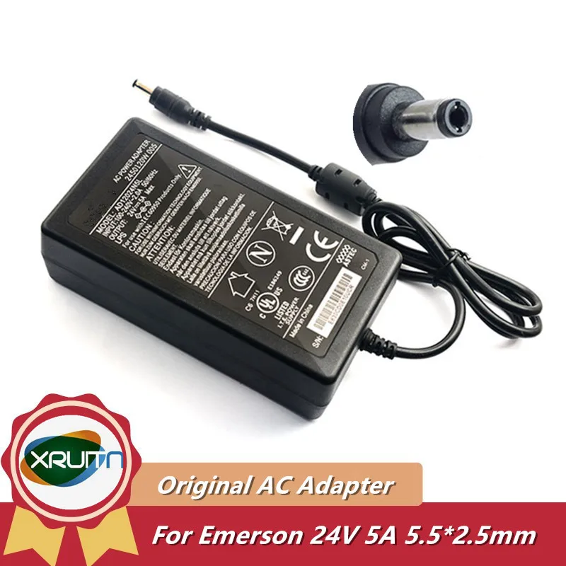 Genuine For Emerson 24V 5A AC Power Adapter Charger AD12024N5L Fits 24V 4A 3A 2A Power Supply
Genuine For Emerson 24V 5A AC Power Adapter Charger AD12024N5L Fits 24V 4A 3A 2A Power Supply