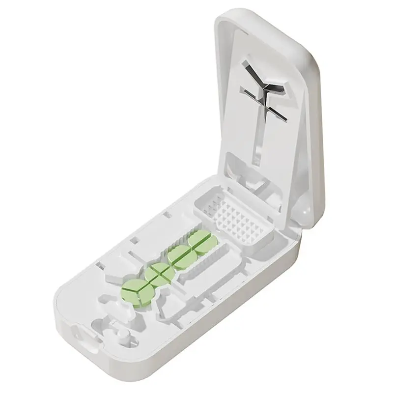 【CHRISTMAS 】Portable 2 In 1 Mini Tablet Dustproof Divider Organizer Crusher Pill Cutter With Storage Box For Medicine Pills
【CHRISTMAS 】Portable 2 In 1 Mini Tablet Dustproof Divider Organizer Crusher Pill Cutter With Storage Box For Medicine Pills
