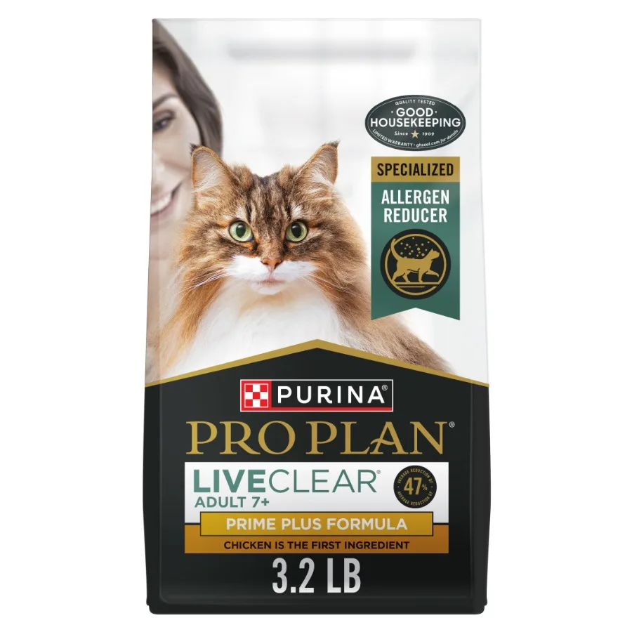 LiveClear Cat Food for Senior Cats 7+ Years Old, Allergen Reducing Chicken and Rice Dry Formula, Natural Ingredients with Added
LiveClear Cat Food for Senior Cats 7+ Years Old, Allergen Reducing Chicken and Rice Dry Formula, Natural Ingredients with Added