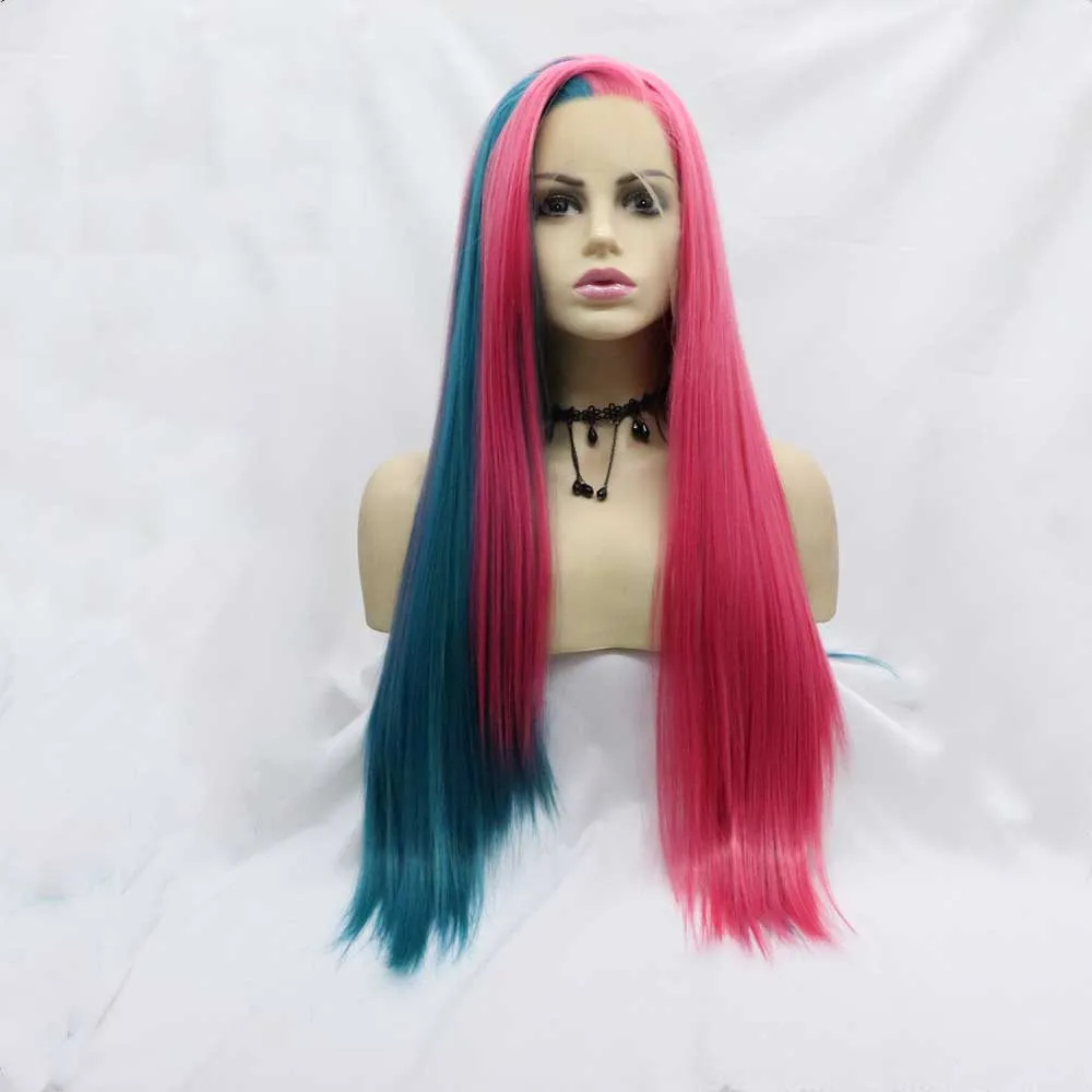Sylvia Half Blue Half Red Wig Synthetic Lace Front Wigs For Women Hair Long Straight Wig Heat Resistant Fiber Cosplay
Sylvia Half Blue Half Red Wig Synthetic Lace Front Wigs For Women Hair Long Straight Wig Heat Resistant Fiber Cosplay