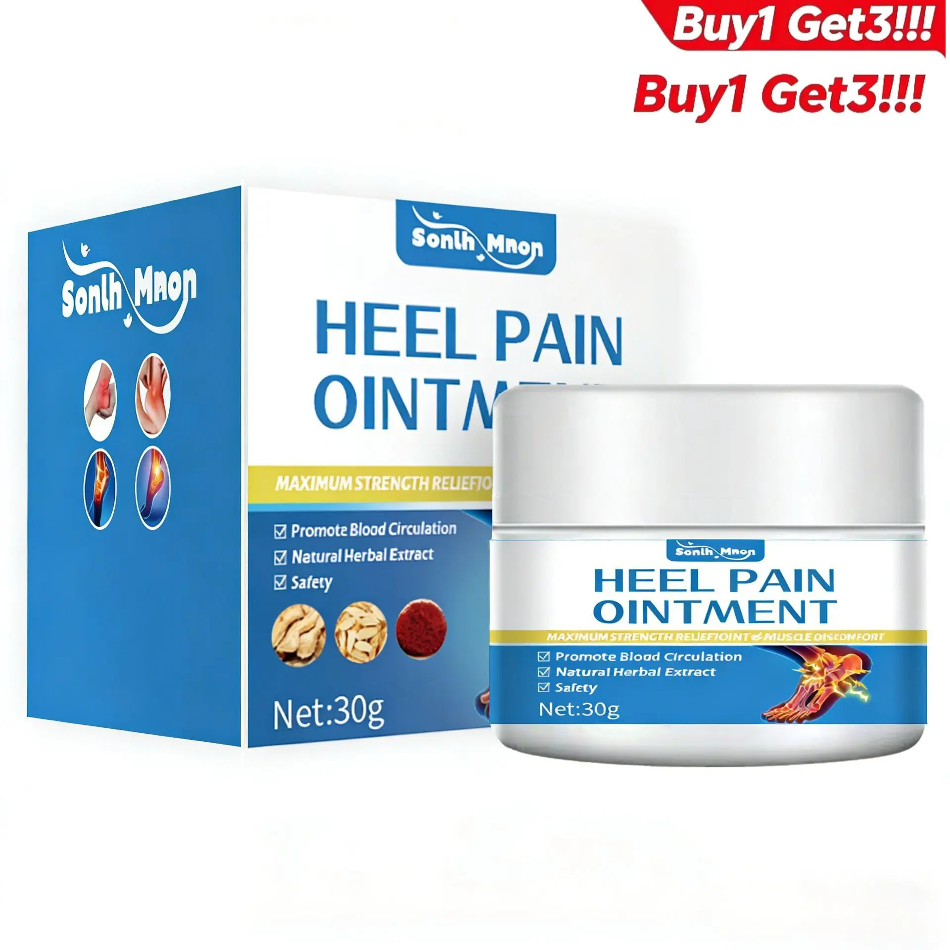 Buy 1 Get 3 Daily Heel Care Cream Nourishing Repair for Foot Skin
Buy 1 Get 3 Daily Heel Care Cream Nourishing Repair for Foot Skin