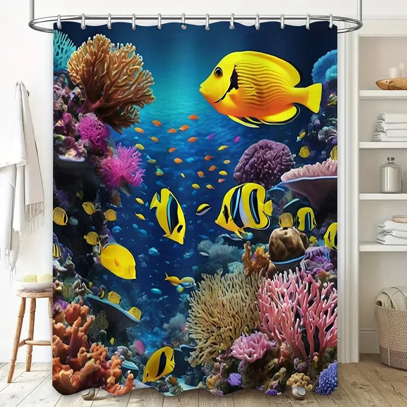 ZHL22Занавеска для душа Underwater Adventure Коралловый риф Рыбы Ocean Life Декор для ванной комнаты Ткань с принтом Водонепроницаемые шторы 2Ol%
ZHL22Занавеска для душа Underwater Adventure Коралловый риф Рыбы Ocean Life Декор для ванной комнаты Ткань с принтом Водонепроницаемые шторы 2Ol%