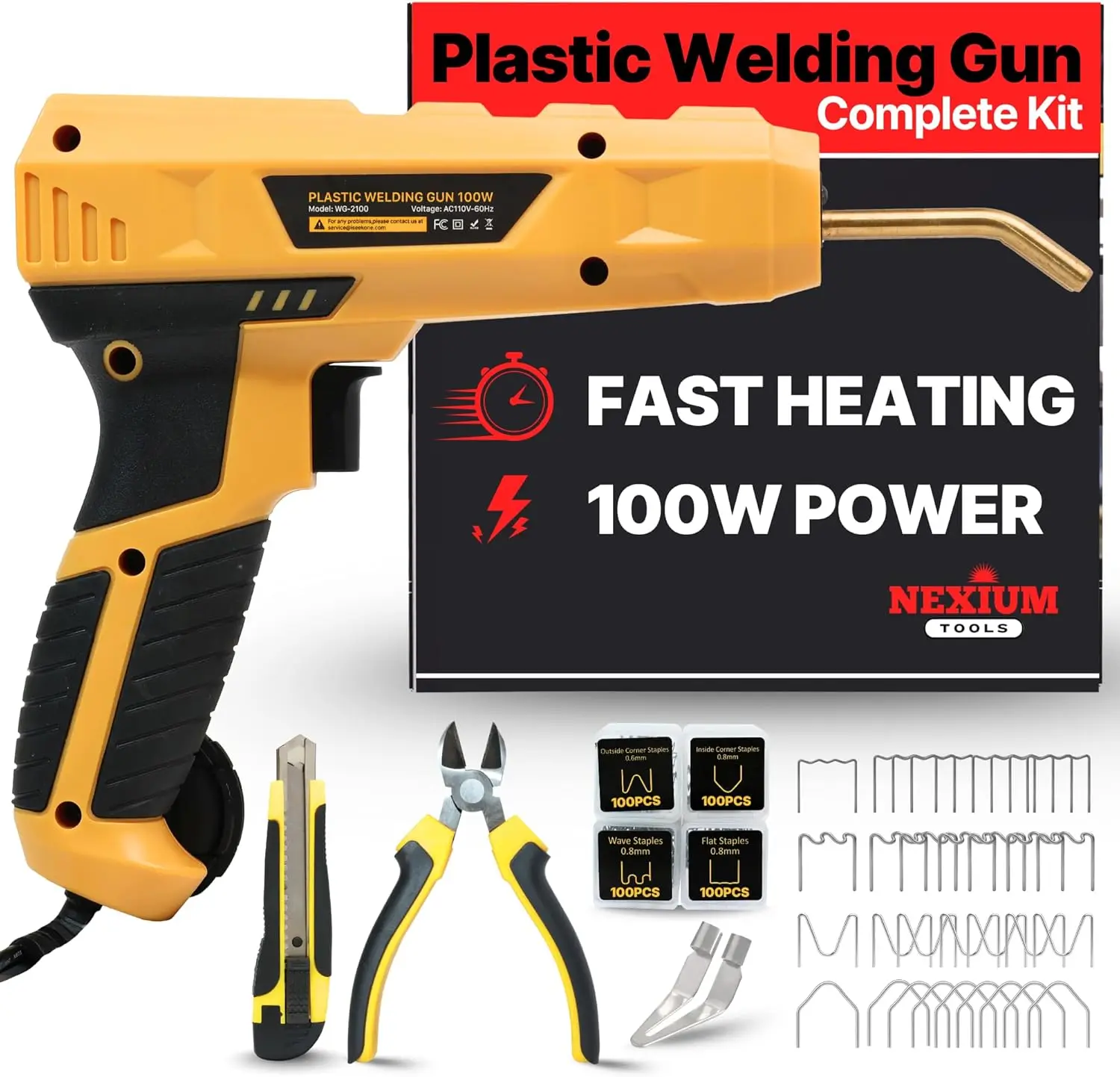 Набор для сварки пластика NexiumTools 5-в-1 с быстрым нагревом и прецизионным наконечником, футляр для переноски
Набор для сварки пластика NexiumTools 5-в-1 с быстрым нагревом и прецизионным наконечником, футляр для переноски