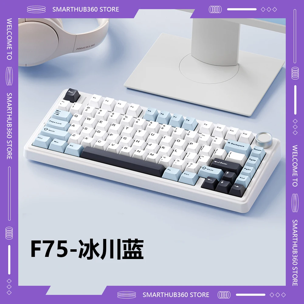 AULA F75 Mechanical Keyboard Bluetooth Wireless 2.4G Wireless Hot Swap Three Mode Gaming Accessories RGB Backlight Keyboard
AULA F75 Mechanical Keyboard Bluetooth Wireless 2.4G Wireless Hot Swap Three Mode Gaming Accessories RGB Backlight Keyboard