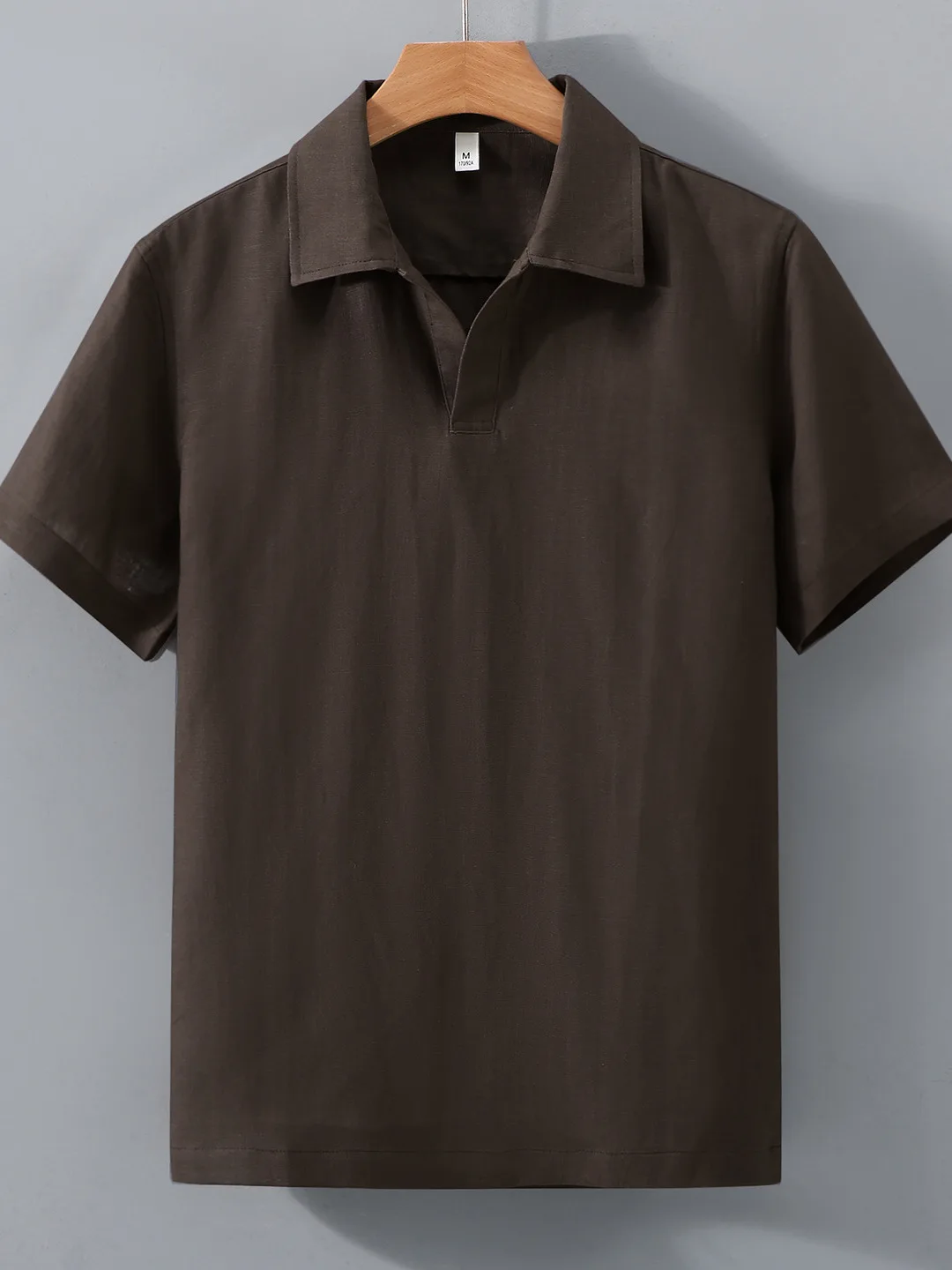 Casual Men's Short Sleeve Crew Neck Shirt Linen Pure Color Loose Fit Breathable Daily Wear Summer Shirt
Casual Men's Short Sleeve Crew Neck Shirt Linen Pure Color Loose Fit Breathable Daily Wear Summer Shirt