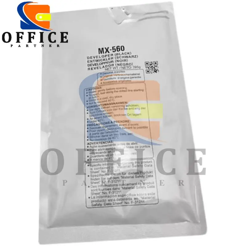 1PC BK395g MX560 MX565 High Stable Developer Powder used for Sharp MX560nv MX 560 MX 565 Compatible Copier Spare Parts
1PC BK395g MX560 MX565 High Stable Developer Powder used for Sharp MX560nv MX 560 MX 565 Compatible Copier Spare Parts