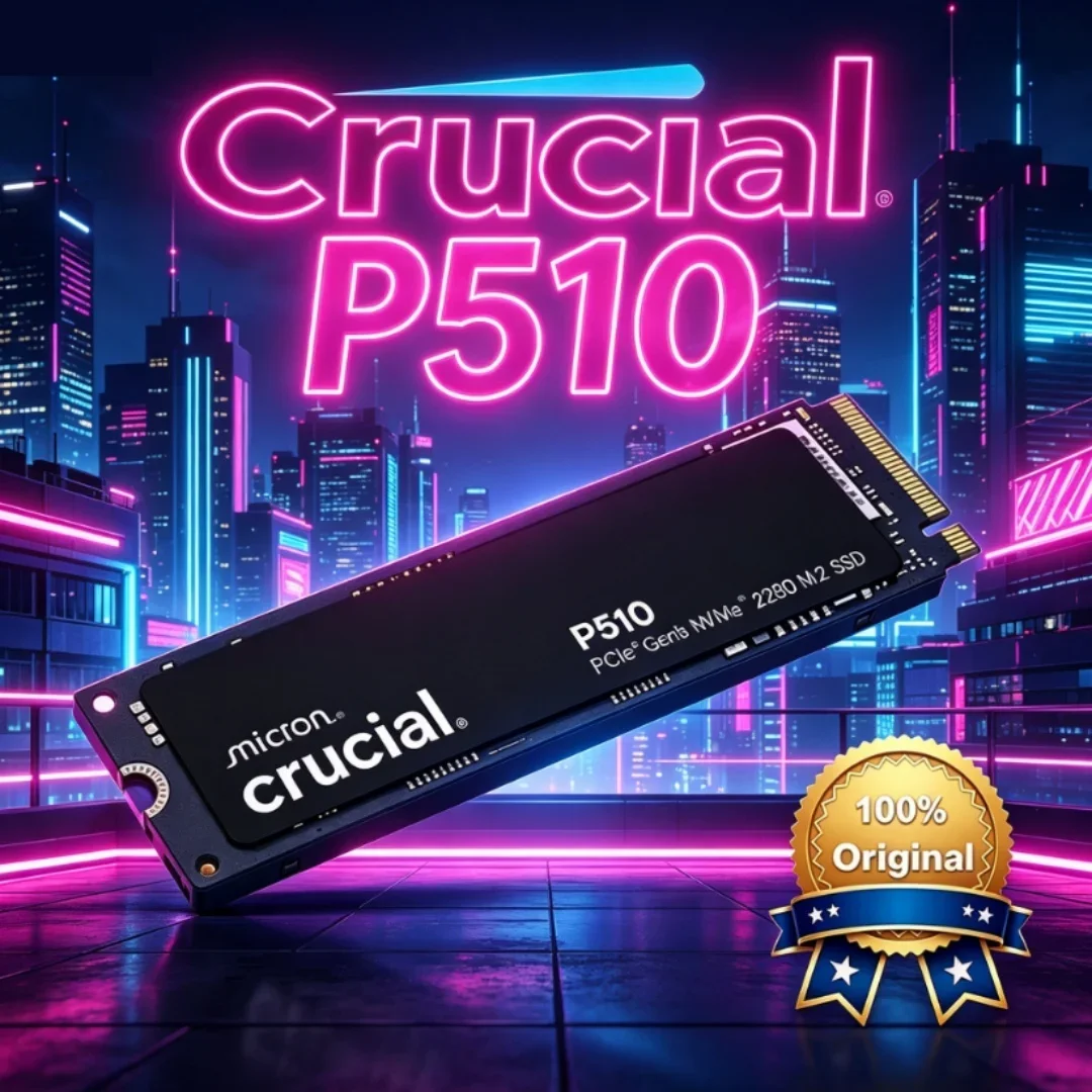 Hot Sale Crucial P510 1TB PCIe 5.0 NVMe M.2 SSD 11000/9500MB/s Upgrade Version of P3 Plus for Gaming PC Laptop
Hot Sale Crucial P510 1TB PCIe 5.0 NVMe M.2 SSD 11000/9500MB/s Upgrade Version of P3 Plus for Gaming PC Laptop