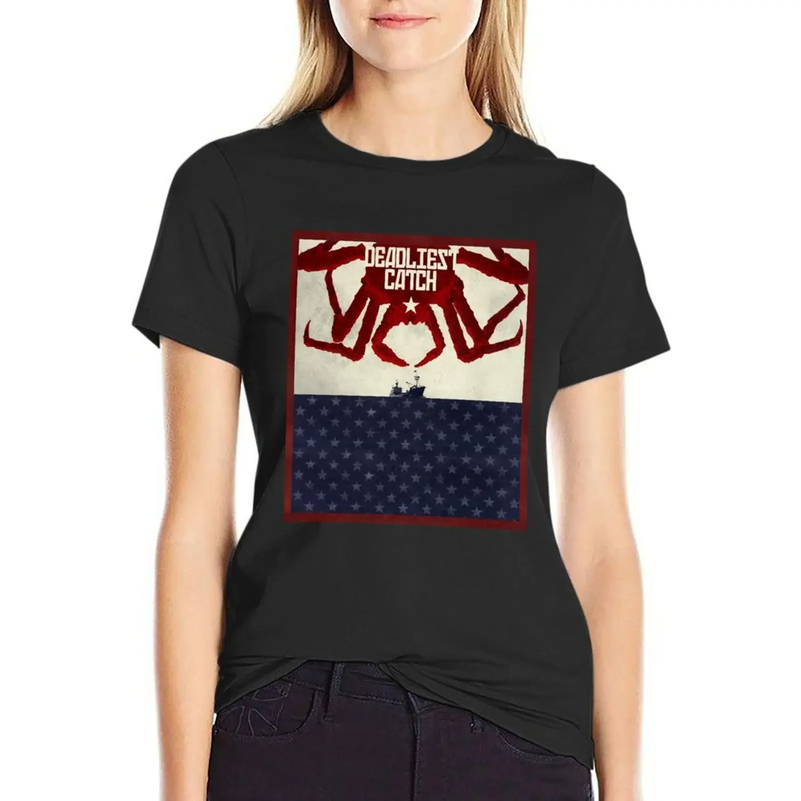 deadliest catchFunny Alaska T-Shirt Short sleeve tee lady clothes anime clothes animal print cropped t shirts for Women
deadliest catchFunny Alaska T-Shirt Short sleeve tee lady clothes anime clothes animal print cropped t shirts for Women