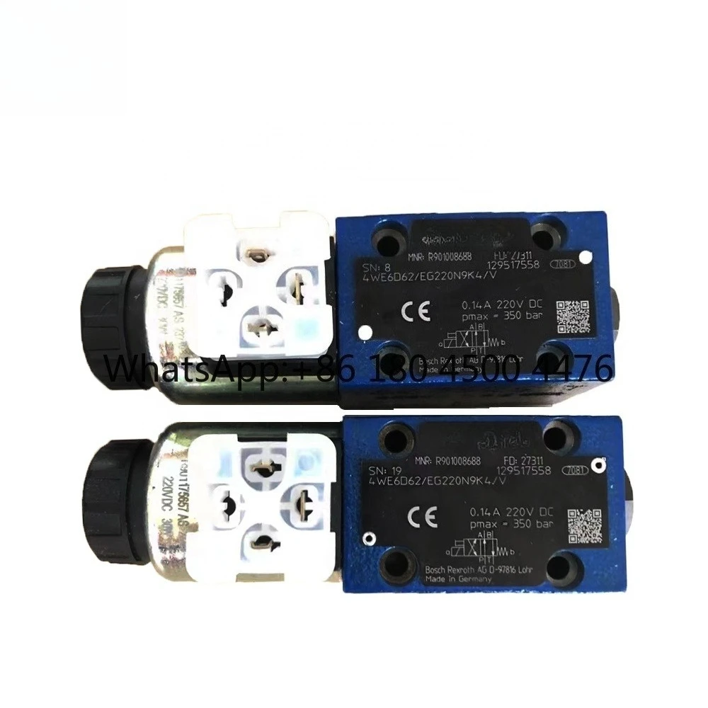 4WE6D62 EG220N9K4 V Original Hydraulic Solenoid Valve 4WE6D Series
4WE6D62 EG220N9K4 V Original Hydraulic Solenoid Valve 4WE6D Series