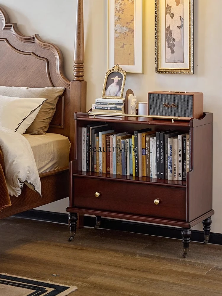 01French retro solid wood removable bedside sofa side cabinet mini TV side cabinet
01French retro solid wood removable bedside sofa side cabinet mini TV side cabinet