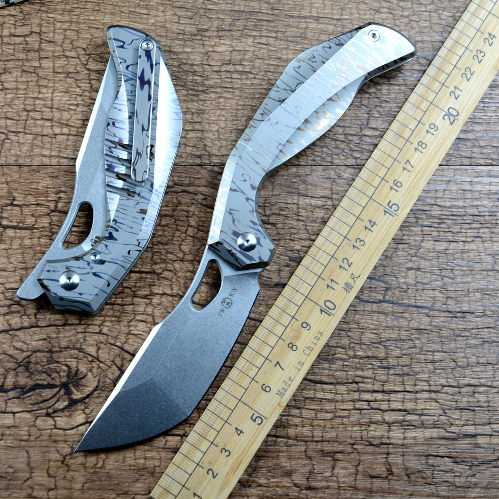 Складной карманный нож TWOSUN с лезвием из стали 14C28N, керамической шариковой подшипниковой шайбой и титановой рукоятью TC4 для активного отдыха, кемпинга и охоты TS570
Складной карманный нож TWOSUN с лезвием из стали 14C28N, керамической шариковой подшипниковой шайбой и титановой рукоятью TC4 для активного отдыха, кемпинга и охоты TS570