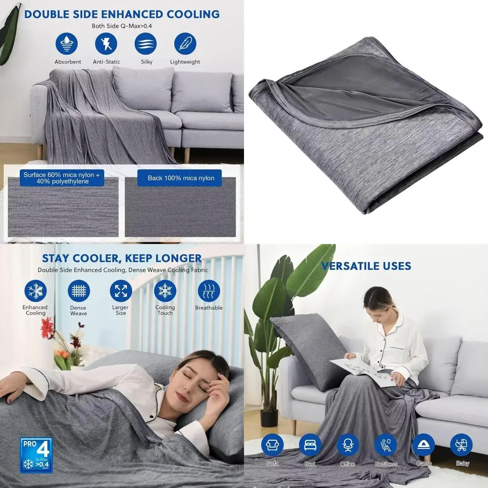 Летнее легкое дышащее одеяло для улучшения охлаждения, идеально подходит для тех, кто испытывает жару во сне и ночную потливость, черное, 108x90 дюймов
Летнее легкое дышащее одеяло для улучшения охлаждения, идеально подходит для тех, кто испытывает жару во сне и ночную потливость, черное, 108x90 дюймов