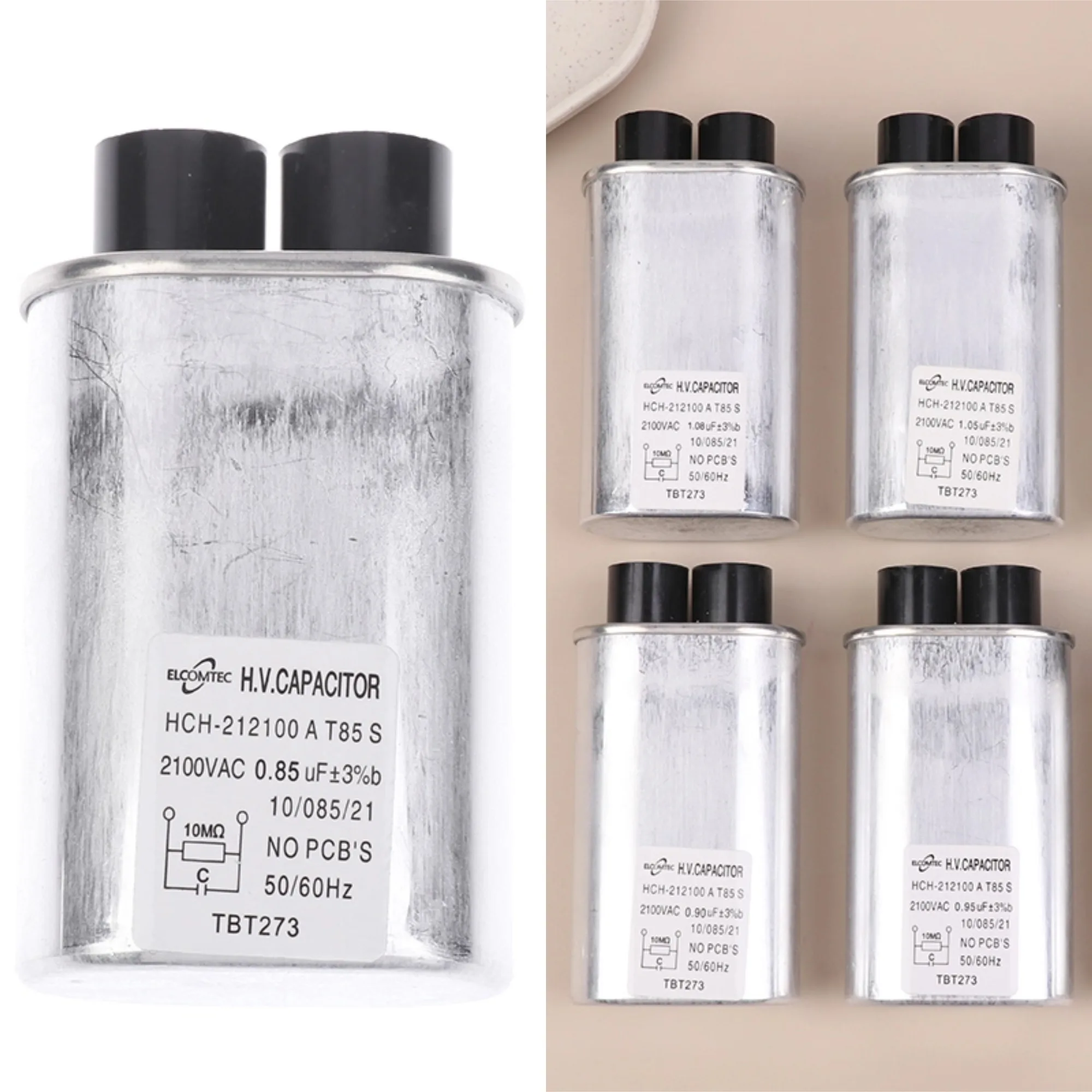 Aluminum Shell Explosion-proof 0.85uF-1.08uF Microwave Oven High Voltage Capacitor DIY Microwave Oven Capacitor Parts
Aluminum Shell Explosion-proof 0.85uF-1.08uF Microwave Oven High Voltage Capacitor DIY Microwave Oven Capacitor Parts