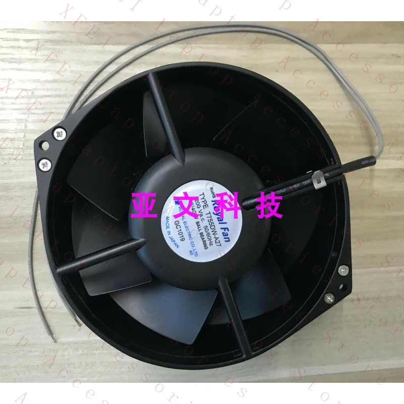 D 1pcs FOR ROYAL FAN T755DW-A27 200V 43 / 40W 172 * 150 * 55MM fan
D 1pcs FOR ROYAL FAN T755DW-A27 200V 43 / 40W 172 * 150 * 55MM fan