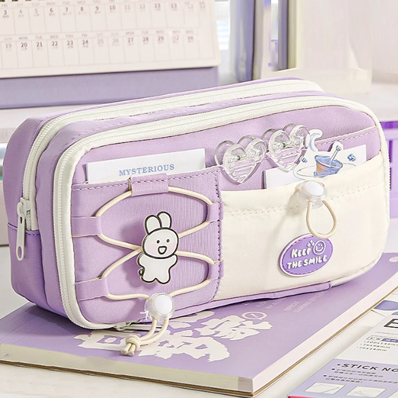 Fashion Simplicity Pencil Case For Student Sweet Creative Design Solid Color Stationery Organizer Large Capacity Pen Bag School
Fashion Simplicity Pencil Case For Student Sweet Creative Design Solid Color Stationery Organizer Large Capacity Pen Bag School