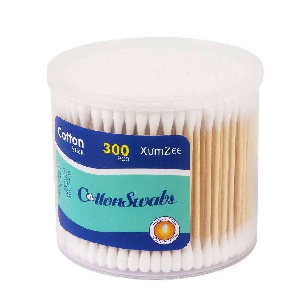 300ct Cotton Swabs with Strong Bamboo Sticks: 100% Pure Natural Cotton, Biodegradable, Chemical Free
300ct Cotton Swabs with Strong Bamboo Sticks: 100% Pure Natural Cotton, Biodegradable, Chemical Free