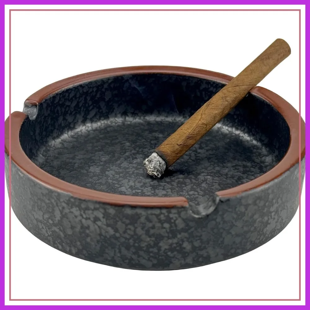Ceramic Ashtray Stylish Indoor & Outdoor Cigarette Ashtray for Home, Coffee Bars, and Patios, Lava Dazzling Black (Medium Size)
Ceramic Ashtray Stylish Indoor & Outdoor Cigarette Ashtray for Home, Coffee Bars, and Patios, Lava Dazzling Black (Medium Size)