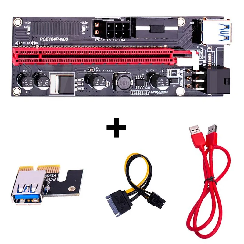 PCI-E VER009S Riser Card Pcie 1X to16X with USB 3.0 Data Cable PCI-E Riser Adapter Port Card Extender Wire for Graphics Card
PCI-E VER009S Riser Card Pcie 1X to16X with USB 3.0 Data Cable PCI-E Riser Adapter Port Card Extender Wire for Graphics Card