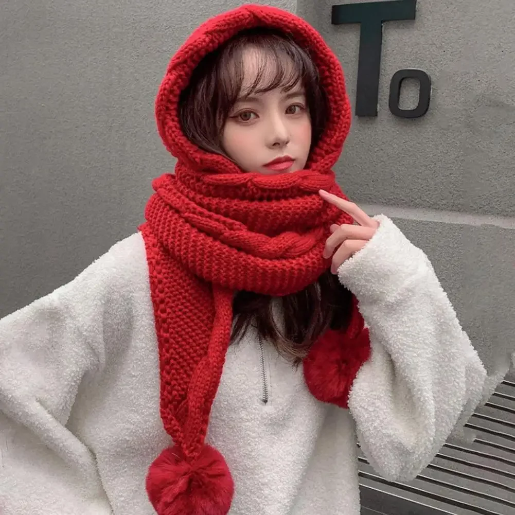 Korean Version Wool Hat Women's Autumn Winter With A Scarf One-piece Hat Cute Wool Bulbous Ear Thickening Warm Knit Hat
Korean Version Wool Hat Women's Autumn Winter With A Scarf One-piece Hat Cute Wool Bulbous Ear Thickening Warm Knit Hat