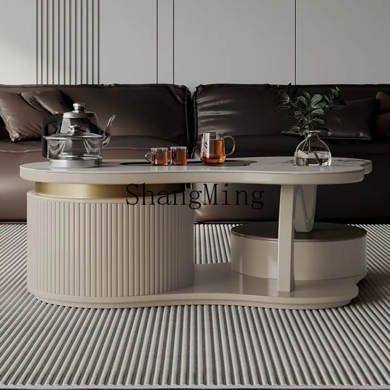 CL living room cloud coffee table tea table tea making integrated rock slab lifting multi-functional TV cabinet combination 
CL living room cloud coffee table tea table tea making integrated rock slab lifting multi-functional TV cabinet combination