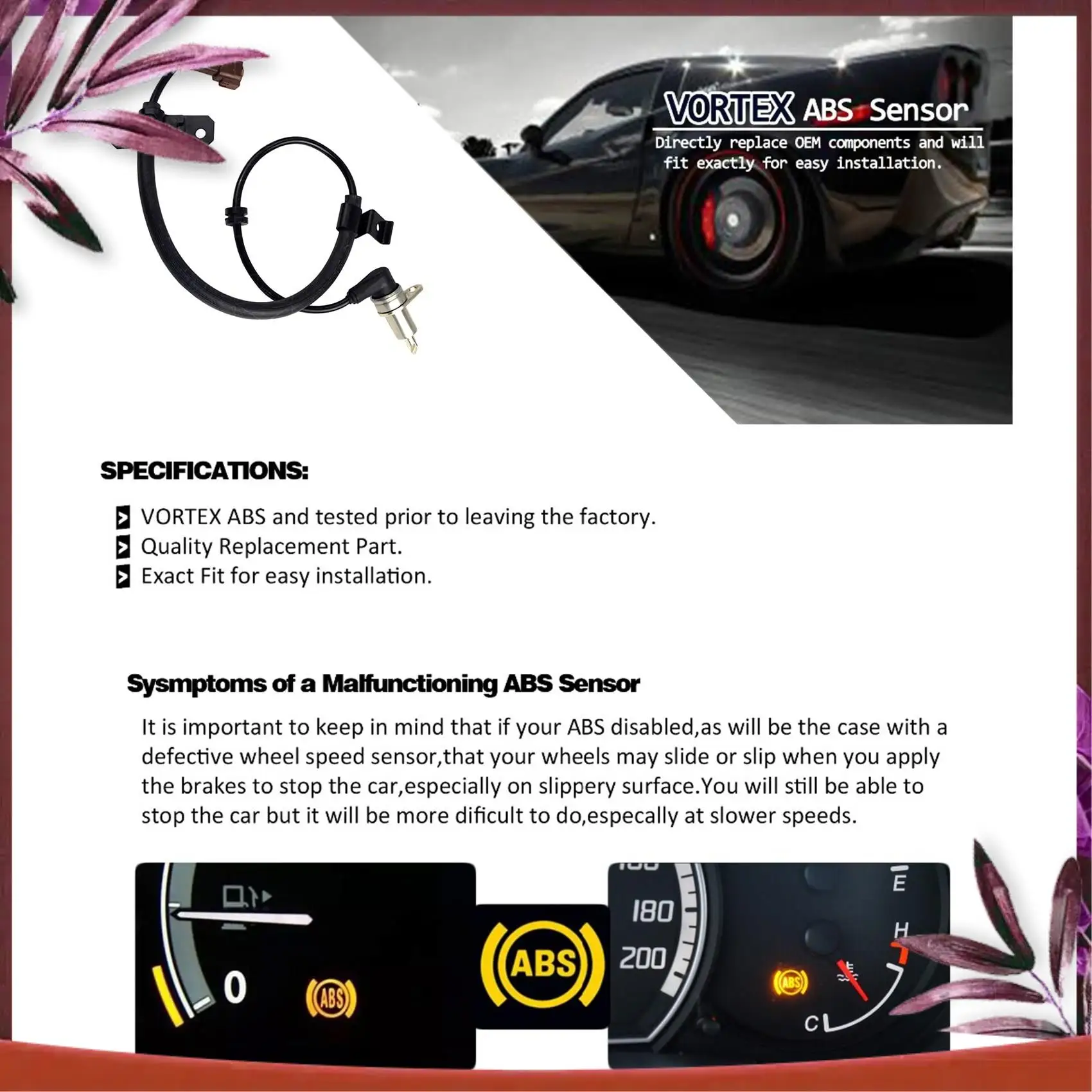 Durable 47911-0W000 Car ABS Wheel Speed Sensor Front Left For Nissan Pathfinder R50 Infiniti 479110W000 5S10752 Wheel Sensor
Durable 47911-0W000 Car ABS Wheel Speed Sensor Front Left For Nissan Pathfinder R50 Infiniti 479110W000 5S10752 Wheel Sensor
