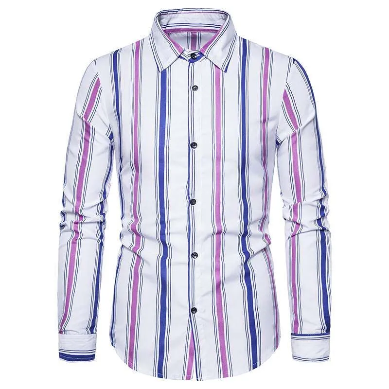 Autumn Fashion Men's Striped Longsved Shirt Allmatch Casual PU Leather Thickened Long Sleeve Casual Shirt for Men And Women
Autumn Fashion Men's Striped Longsved Shirt Allmatch Casual PU Leather Thickened Long Sleeve Casual Shirt for Men And Women