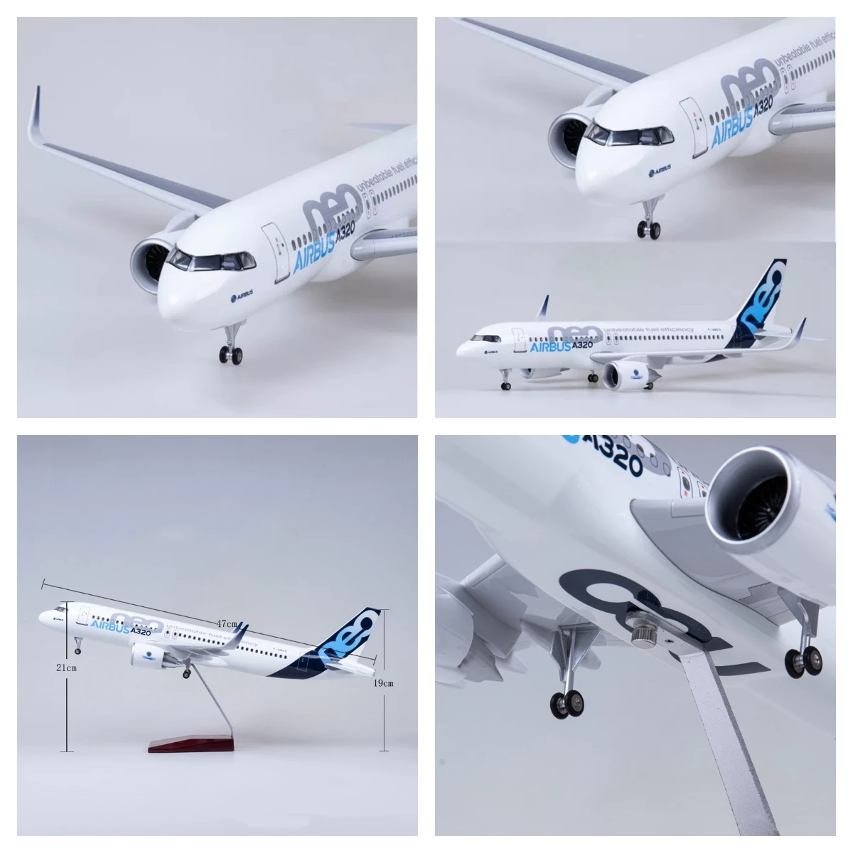 Model Aircraft 47CM Scale A320 NEO Prototype Model Airplane Diecast Airbus A320 Model Plane Kit with Stand Pre-Built for Bedroom
Model Aircraft 47CM Scale A320 NEO Prototype Model Airplane Diecast Airbus A320 Model Plane Kit with Stand Pre-Built for Bedroom