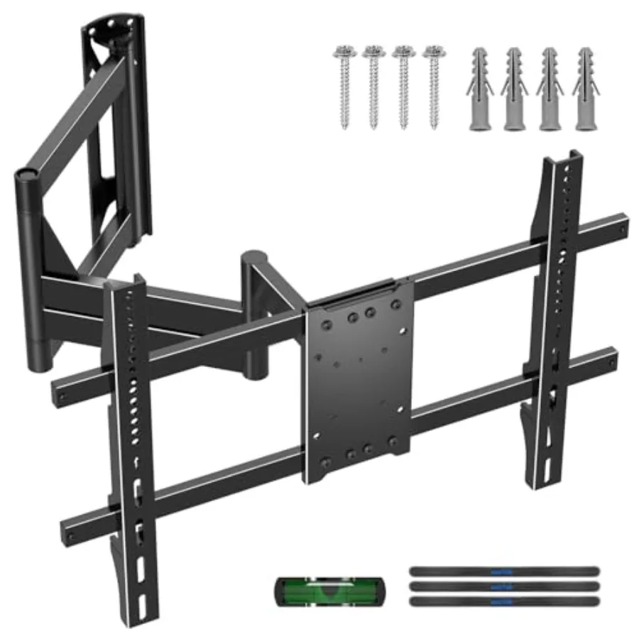 40 Full Motion TV Mount for 32-82 TVs Heavy Duty Steel Black Swivel Tilt Corner Fit VESA 600x400mm 132 lbs Max Load LED/OLED/QL
40 Full Motion TV Mount for 32-82 TVs Heavy Duty Steel Black Swivel Tilt Corner Fit VESA 600x400mm 132 lbs Max Load LED/OLED/QL