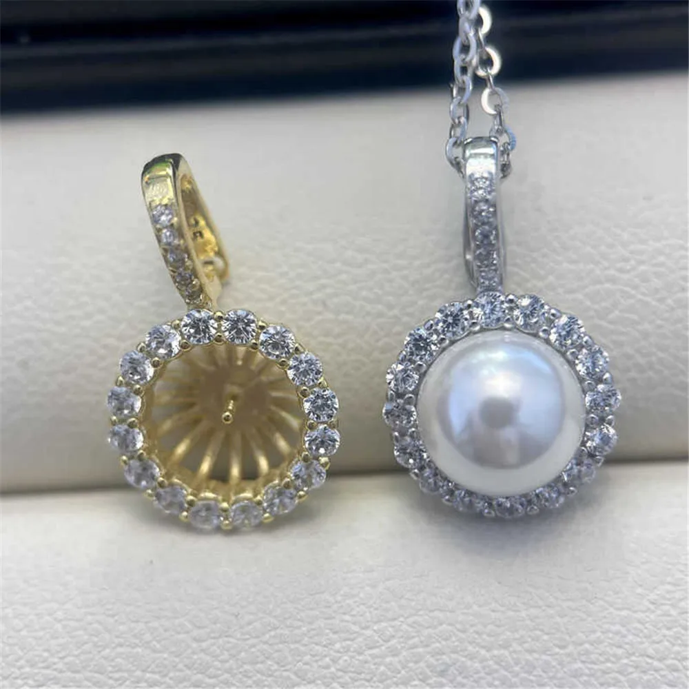 S925 Sterling Silver Pearl Pendant Setting, DIY Empty Bezel Cup Jewelry Supplies for Craft Making, Hollow Prong Pendant Findings
S925 Sterling Silver Pearl Pendant Setting, DIY Empty Bezel Cup Jewelry Supplies for Craft Making, Hollow Prong Pendant Findings