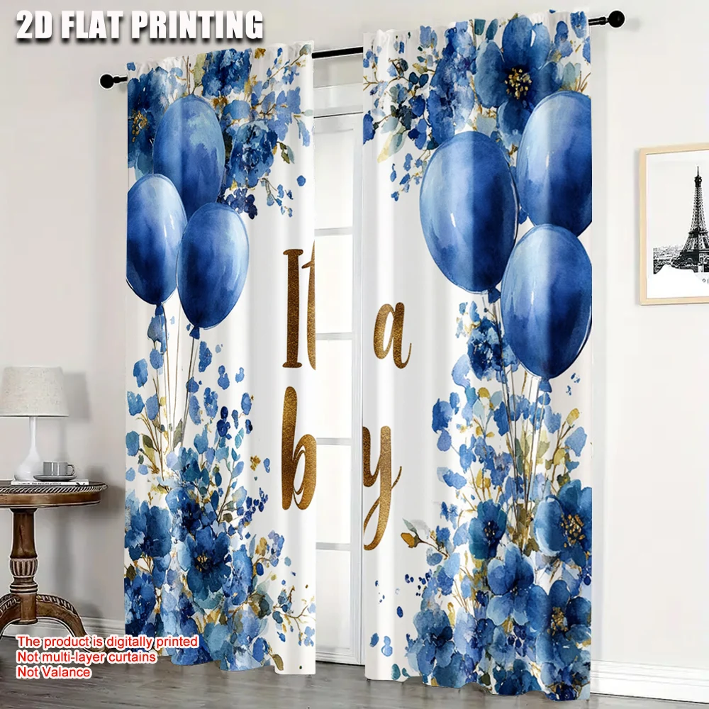 2pcs, Curtain Set 2D print It's a Boy Baby Shower Versatile 100% Polyester (without rod) Decorations For Home for Bedroom,
2pcs, Curtain Set 2D print It's a Boy Baby Shower Versatile 100% Polyester (without rod) Decorations For Home for Bedroom,