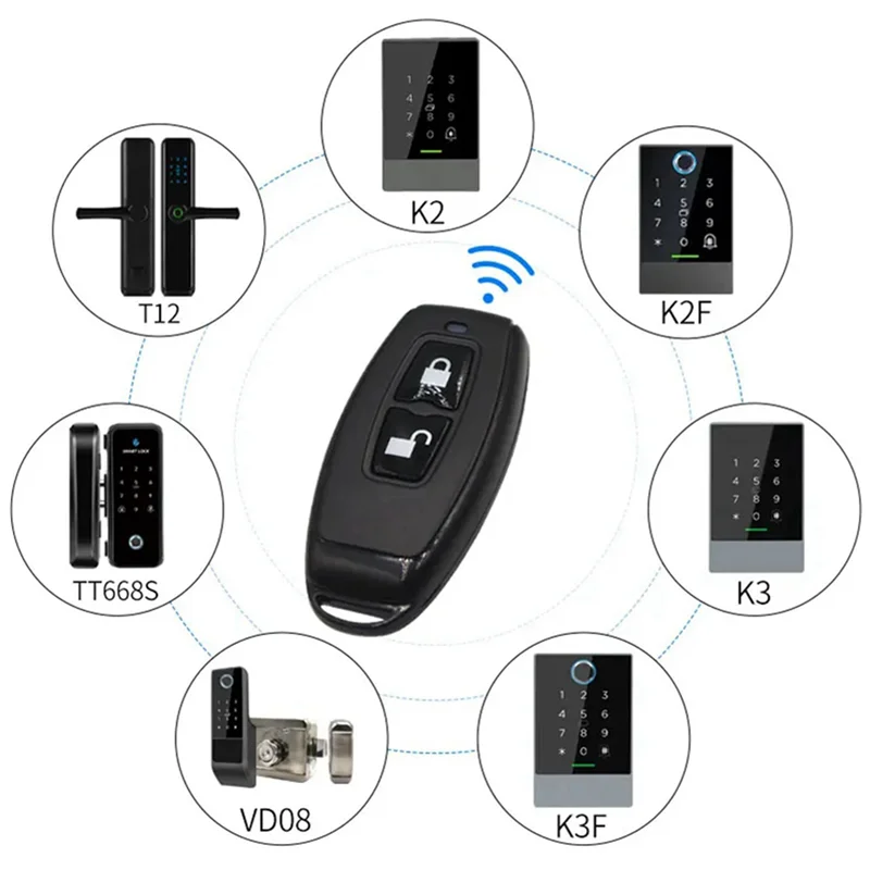 5X 2.4Ghz Wireless Remote Control Bluetooth Key Fob For TTLOCK Smart Door Lock Smart Devices Work With Ttlock APP-Y41A
5X 2.4Ghz Wireless Remote Control Bluetooth Key Fob For TTLOCK Smart Door Lock Smart Devices Work With Ttlock APP-Y41A