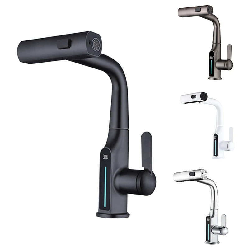 Temperature Digital Display Waterfall Basin Faucet Lift Up Down Stream Sprayer Hot Cold Water Sink Mixer Wash Tap
Temperature Digital Display Waterfall Basin Faucet Lift Up Down Stream Sprayer Hot Cold Water Sink Mixer Wash Tap