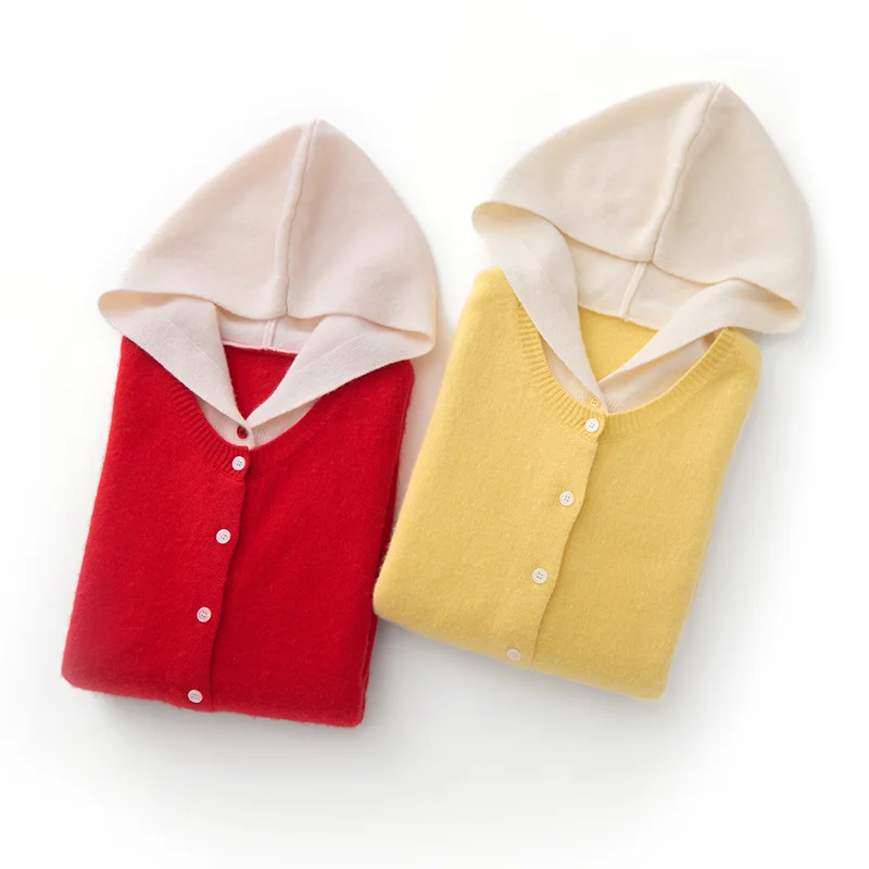 100% Pure Cashmere Sweater Women Hooded Cardigan Color Block Fake Two-Piece Knitted Top Coat Versatile Sweater Women's Fashion
100% Pure Cashmere Sweater Women Hooded Cardigan Color Block Fake Two-Piece Knitted Top Coat Versatile Sweater Women's Fashion