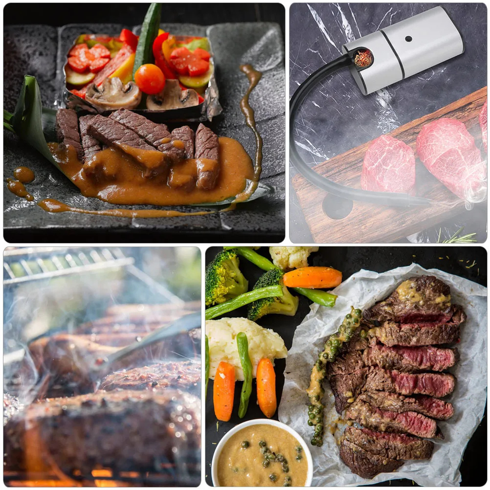 1Set Handheld Smoke Infuser Lightweight Kitchen Smoker for Bbq Fish Seafood Molecular Cuisine Cold Smoking Smoke Infuser 
1Set Handheld Smoke Infuser Lightweight Kitchen Smoker for Bbq Fish Seafood Molecular Cuisine Cold Smoking Smoke Infuser